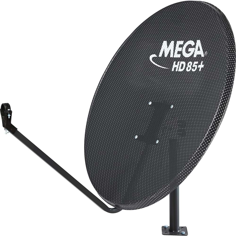 DELİKLİ ÇANAK ANTEN 85CM SİYAH MEGA