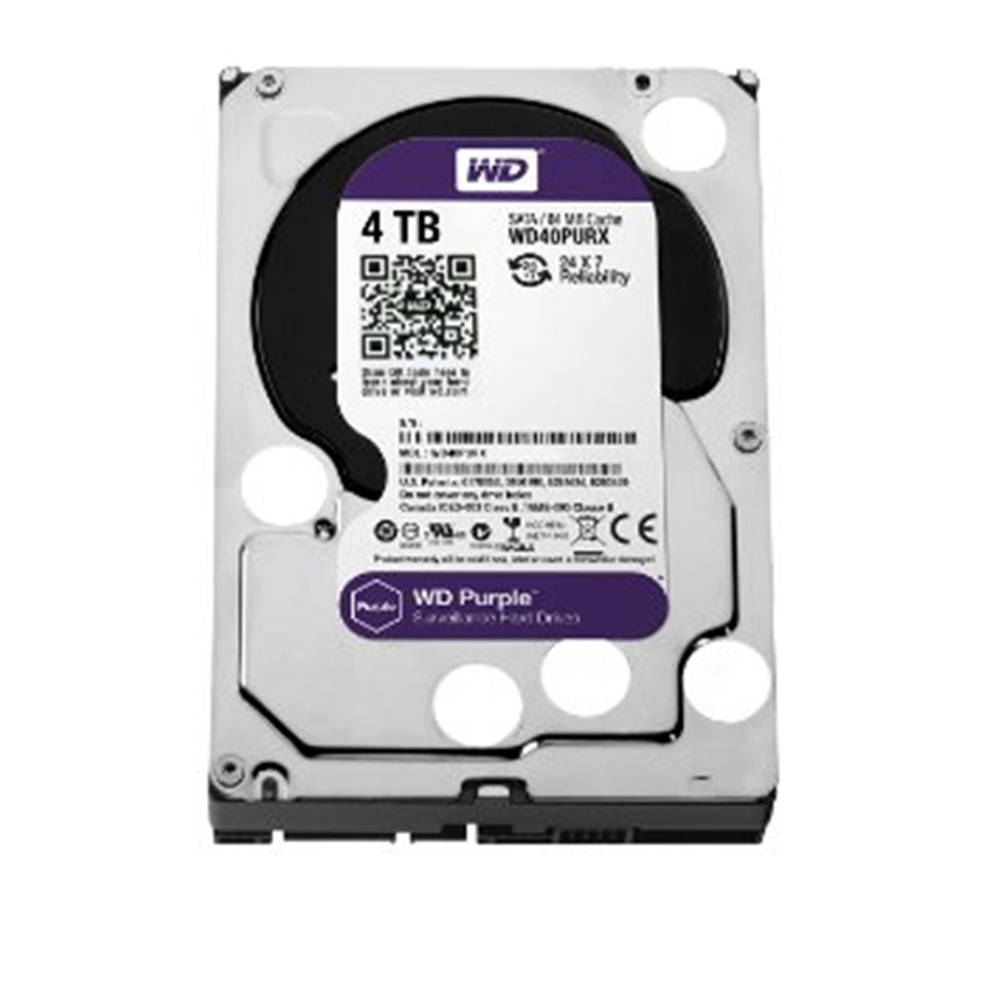 WD PURPLE 4TB 256MB SATA3 180TB/Y 7/24