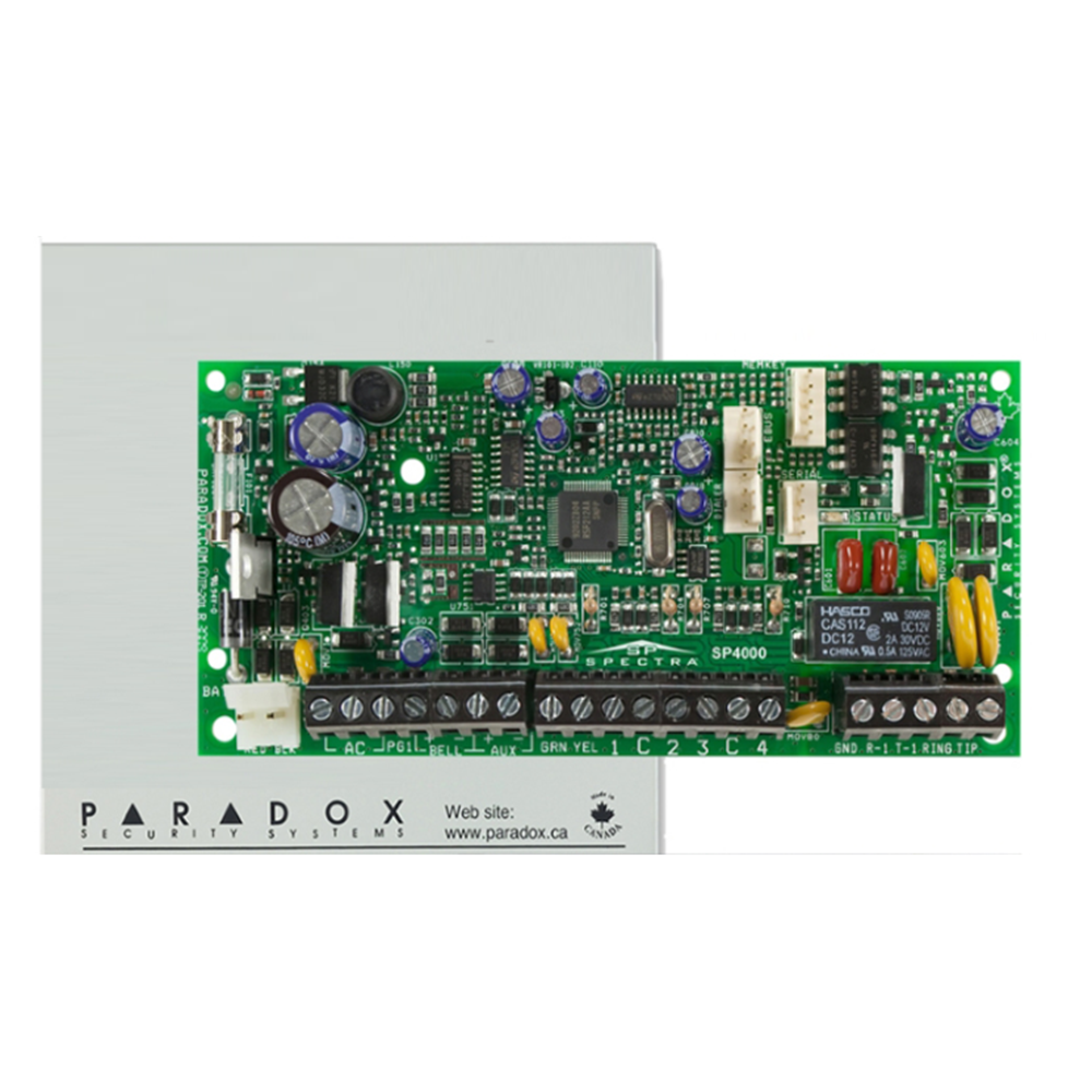 PARADOX SP4000 PANEL METAL KUTU + K636 KEYPAD DAHİL
