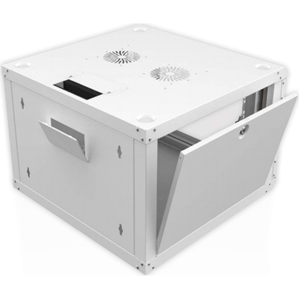 AGER 16U 600X600 MONTAJLI AGENA SERISI DUVAR TIPI KABINET (ON CITALI CAM/C- B1 BEYAZ)