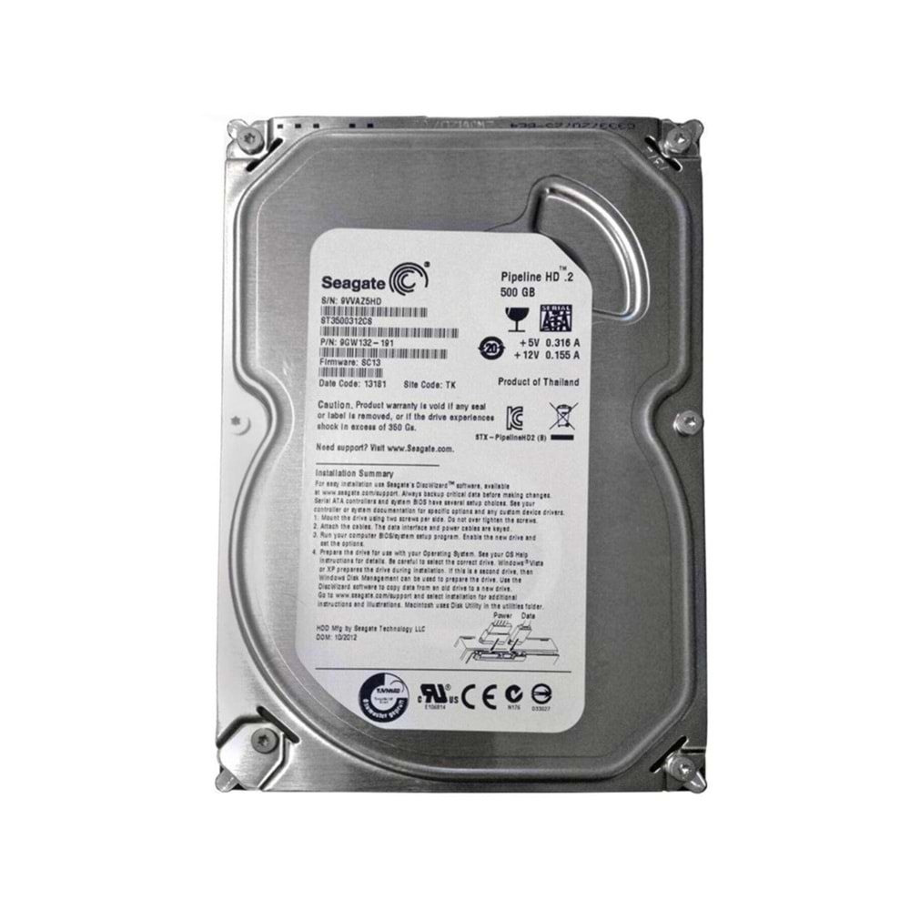 500 GB HDD REFURBİSHED (NON WARANTY)
