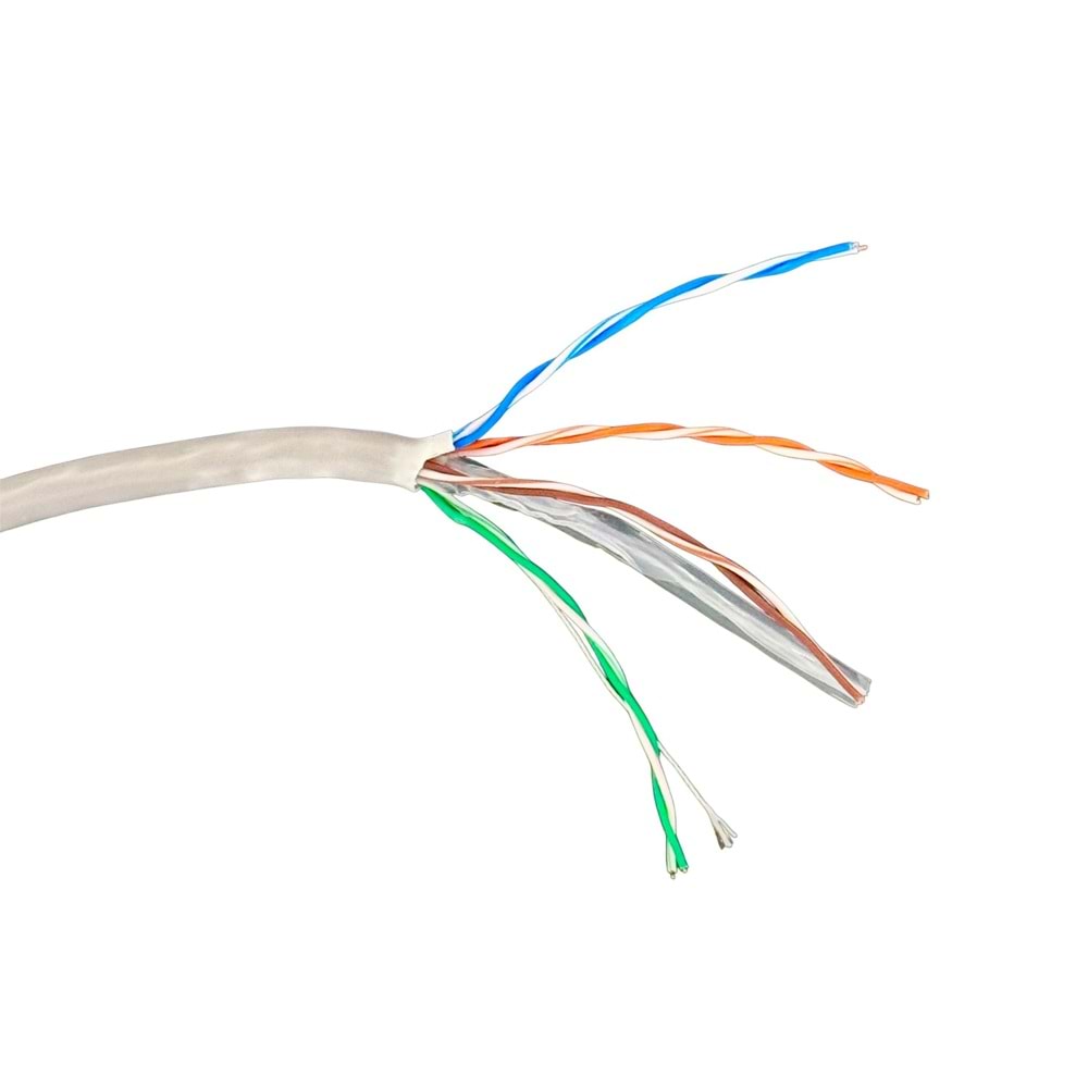 GABBLE CAT6 İÇ ORTAM KABLO 305mt OD 0.50mm GRİ (GAB-CK305)