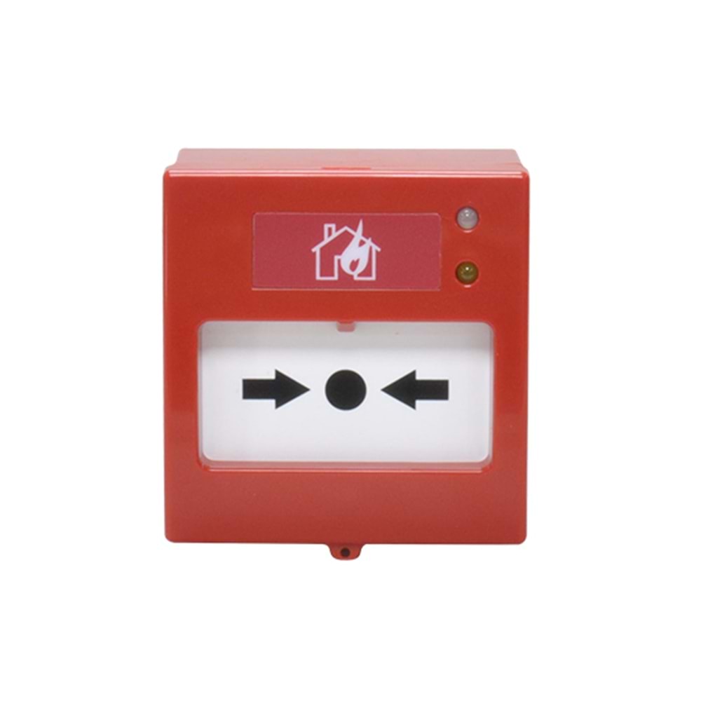 AVERFIRE AF-1014B AKILLI ADRESLİ TEKRAR KURULABİLİR - KISA DEVRE İZOLATÖRLÜ YANGIN ALARM BUTONU
