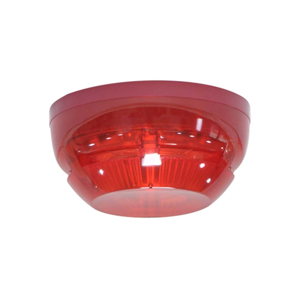 AVERFIRE AF-1041FS AKILLI ADRESLİ İZOLATÖRLÜ FLAŞÖRLÜ YANGIN ALARM SİRENİ - KIRMIZI TABAN DAHİL