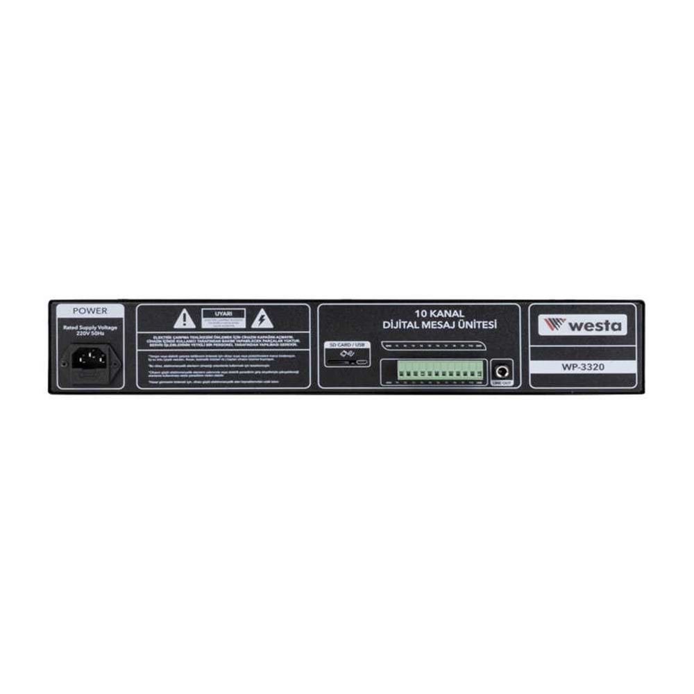 WESTA WP-3320 10 KONTAK ACİL ANONS MODULU