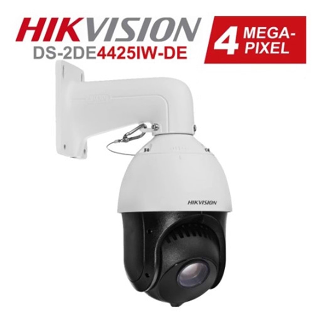 HIKVISION DS-2DE4425IW-DE 4MP 25x 4.8MM - 120MM 100 MT IP66 IP SPEED DOME KAMERA + MONTAJ AYAĞI