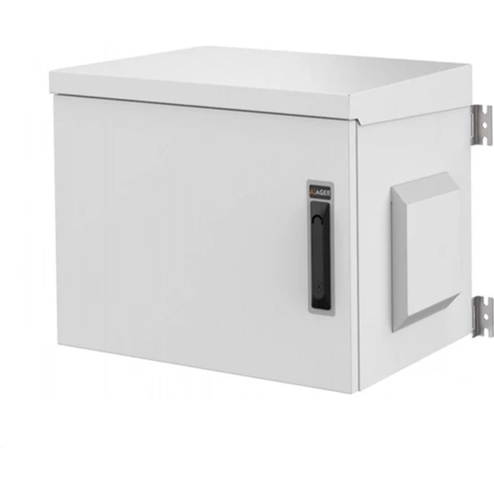 AGER 7U 600X450 AG-OB07U6045B2-D-A-M1-07U6045 OUTDOOR MONTAJLI BASIC DUVAR TIPI KABINET (ON METAL KAPAK KELEBEK KILITLI /D- B2 7035 DIS ORTAM)
