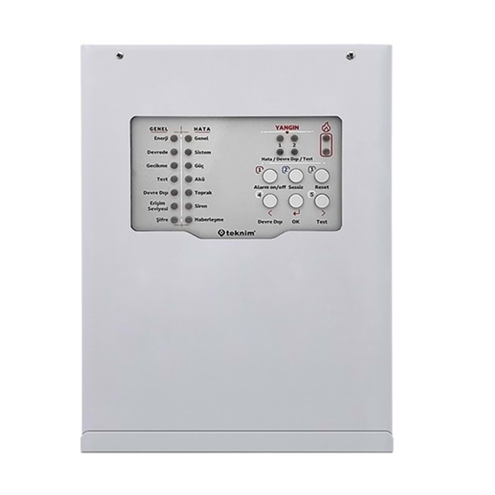 TEKNİM TFP-3124 4 BÖLGELİ KONVANSİYONEL YANGIN ALARM PANELİ (AKÜ HARİÇ)