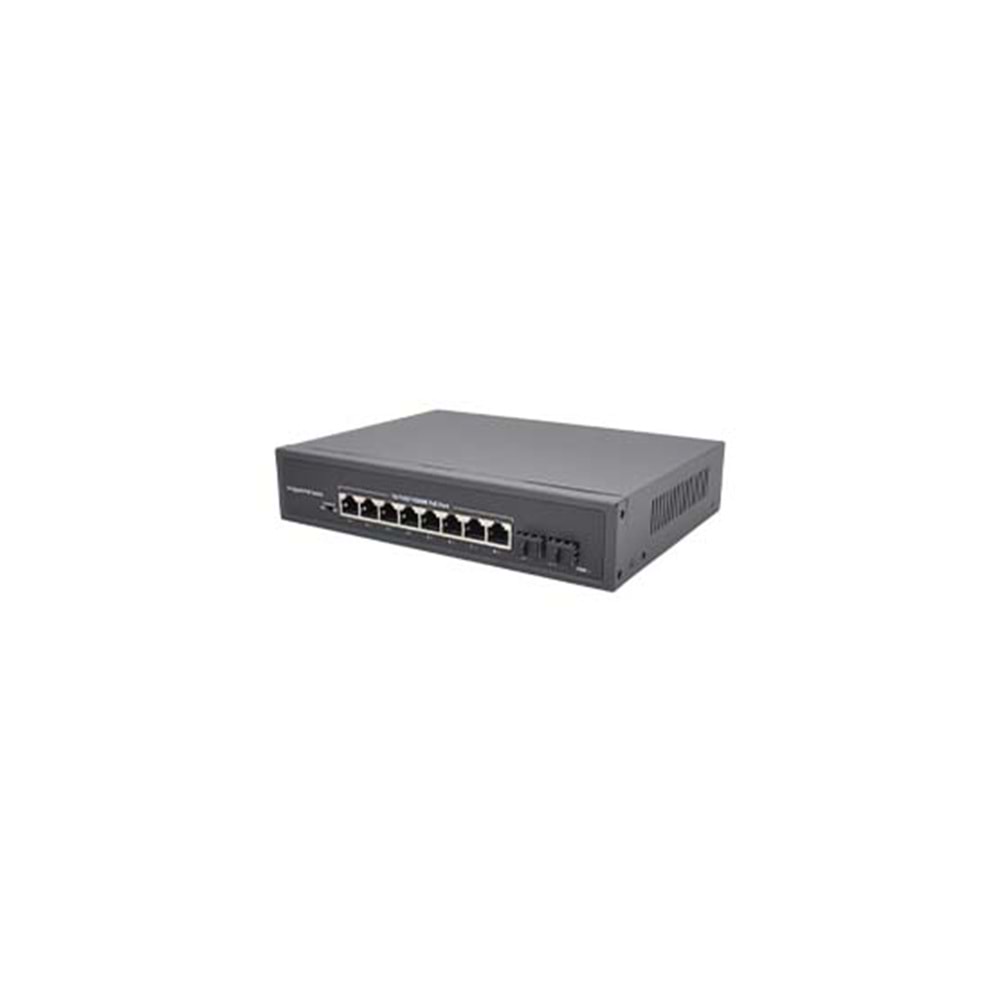 S-GUARD 8GP2S 8 Port 100/1000M(PoE)+2 SFP Port Uplink 120W PoE SWITCH