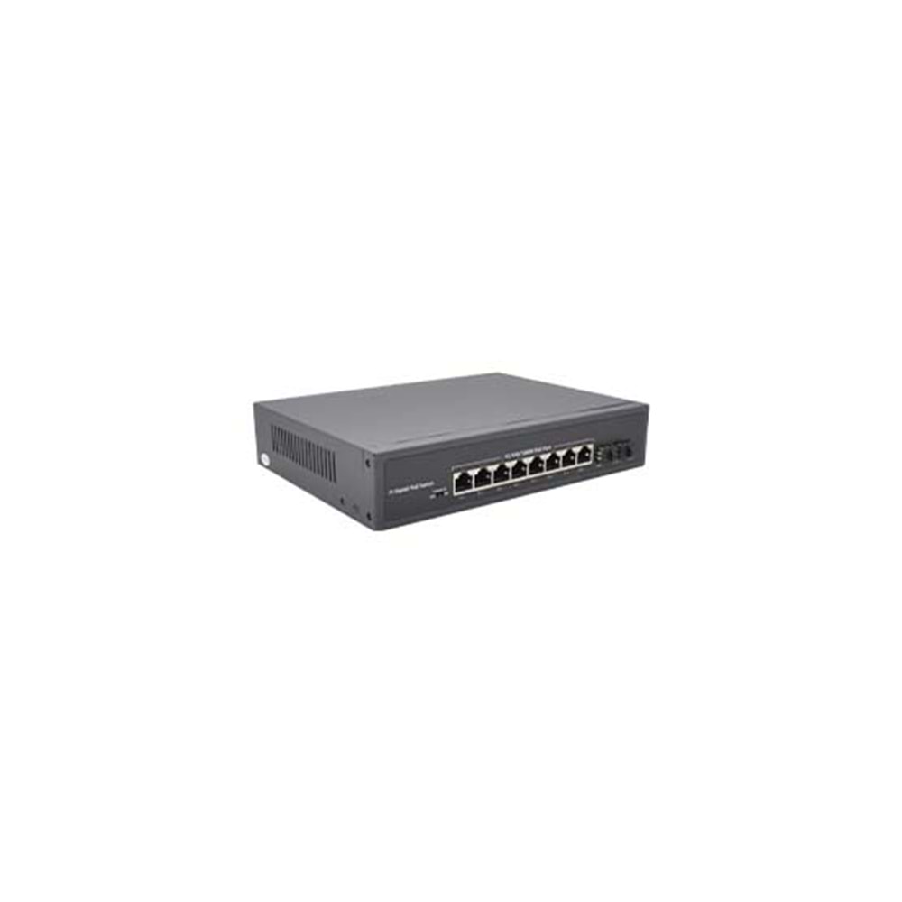S-GUARD 8GP2S 8 Port 100/1000M(PoE)+2 SFP Port Uplink 120W PoE SWITCH