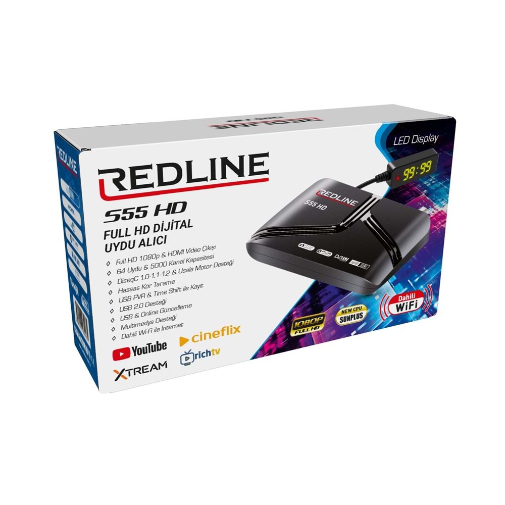REDLİNE S55 HD SUNPLUS CPU HD UYDU ALICISI