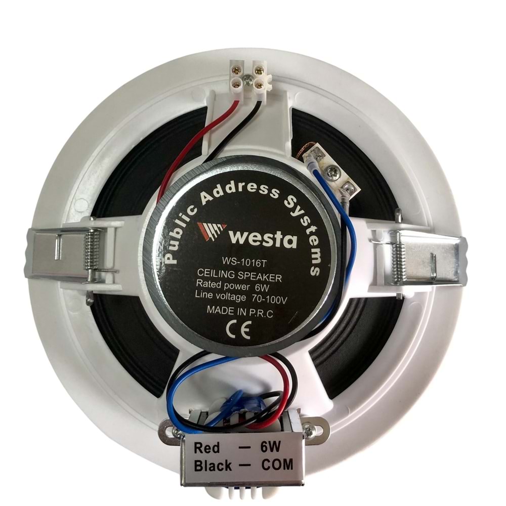 WESTA WS-1016T 16CM TRAFOLU ASMA TAVAN HOPARLÖR - BEYAZ