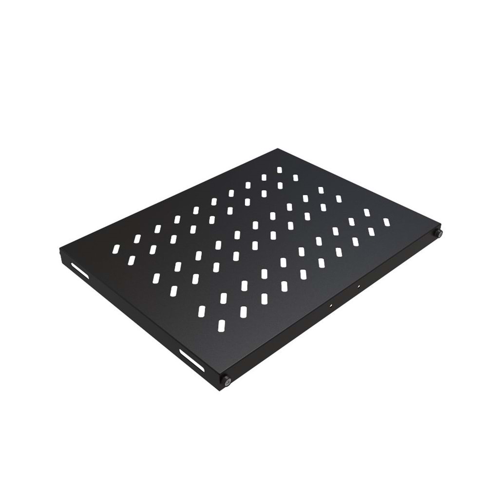 AGER DİKİLİ TİP D:600 MM KABINLER ICIN-RAF DERINLIGI:370 MM-YUK KAPASITESI:50 KG (S1 SIYAH 9005)-AA-SBT60-A-S1-19 INCH SABIT RAF