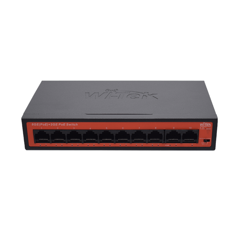Wİ-TEK WI-PS308GH V2 8GE+2GE PORTS 250M LONG RANGE POE SWİTCH