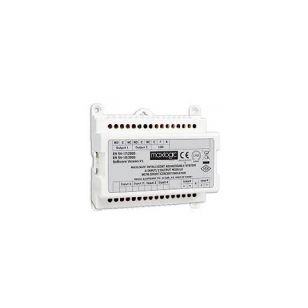 MAXLOGIC ML-1373 AKILLI ADRESLİ SİSTEM 2/1 I/O MODÜLÜ