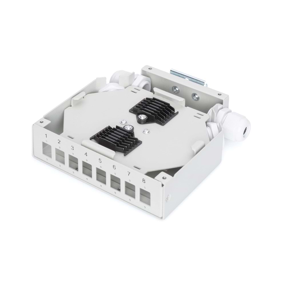 AGER AFPP4-28-0GR-AGER RAY TİPİ FİBER PATCH PANEL 28 CORE 8LC/DX couplers
