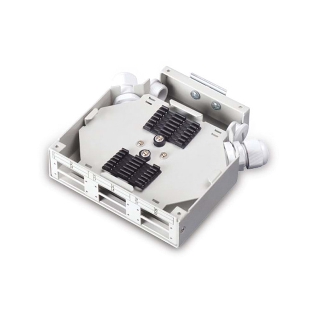 AGER AFPP4-36-0GR-AGER RAY TİPİ 36 CORE FİBER PATCH PANEL 6x SC//DX Couplers RAY TİP (din rail) FİBER PATCH PANEL