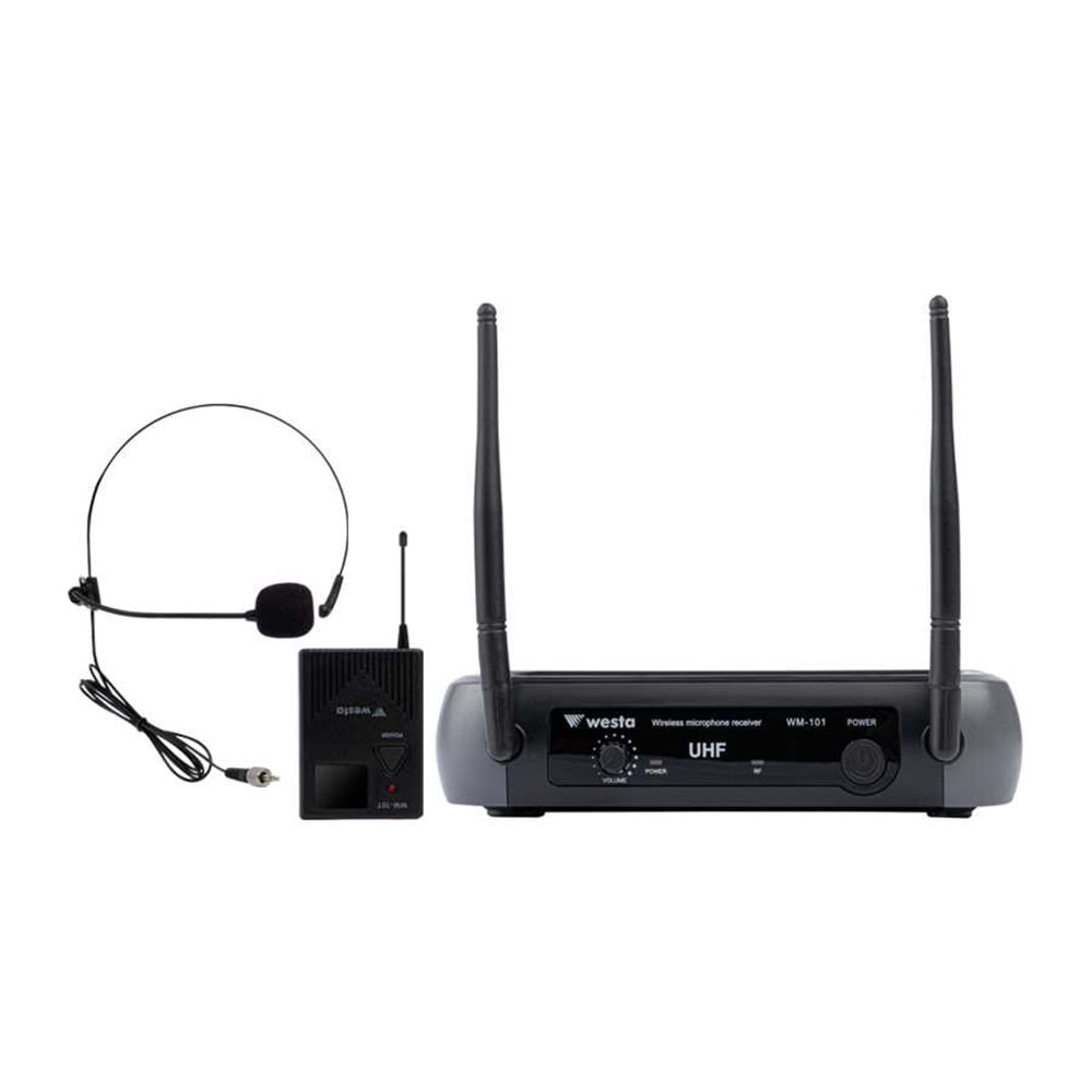 WESTA WM-101T 1 Receiver+1 Lavalier(Yaka) Mikrofon Seti