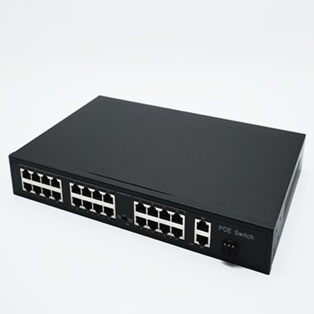 S-GUARD 24P2U1S-300 24 Port 10/100M(PoE)+2 Port Gigabit Uplink+1SFP 300W PoE SWITCH