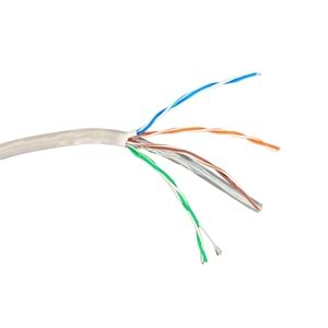 GABBLE CAT6 İÇ ORTAM KABLO 305mt OD 0.50mm GRİ (GAB-CK305)