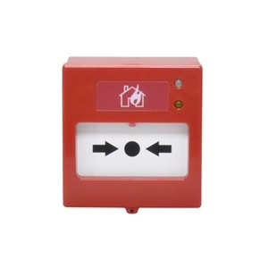 AVERFIRE AF-1014B AKILLI ADRESLİ TEKRAR KURULABİLİR - KISA DEVRE İZOLATÖRLÜ YANGIN ALARM BUTONU
