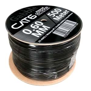 GABBLE FTP 23AWG 500M DIŞ ORTAM CAT6 SİYAH - 0.60mm