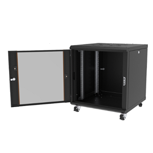 AGER 12U 600X600 MONTAJLI AGENA FLAT SERISI DIKILI TIP KABINET (ON CITALI CAM/C- S1 SİYAH)