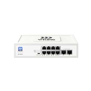 Wİ-TEK WIKING WK-PS210 8 PORT MEGABİT + 2 PORT MEGABİT UPLİNK POE SWİTCH 8P2U