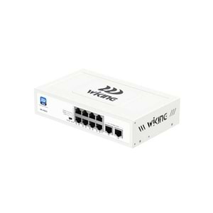 Wİ-TEK WIKING WK-PS210 8 PORT MEGABİT + 2 PORT MEGABİT UPLİNK POE SWİTCH 8P2U