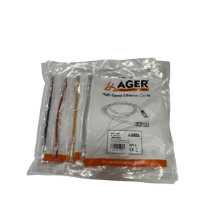 AGER AC-602-0015/R CAT6 U-UTP SLİM PATCH CORD RED (15CM)
