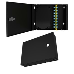 AGER AG-PB08PSCS-F-B1-8 PORT DUVAR TIPI SC SIMPLEX FIBER PATCH BOX F TIP + FİBEROPTİK KASET (RAL 7035 BEYAZ)