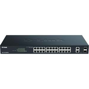 D-LINK DGS-1100-26MPV2 24port 370w GIGABIT 2X SFP Yönetilebilir Poe Switch