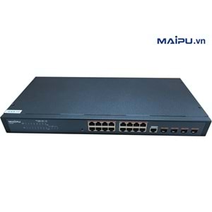 MAİPU IS230-20TP-AC 16 PORT 100/1000 + 4 PORT 1G SFP 260W POE YÖNETİLEBİLİR SWİTCH