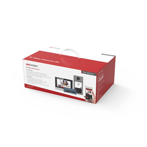 HIKVISION DS-KIS604-S AĞ-TİPİ VDO İNTEKOM SETİ (DS-KV8113-WME1(C) × 1, DS-KH6320-WTE1 × 1, 4-port standard PoE switch × 1, 16 GB TF card × 1)