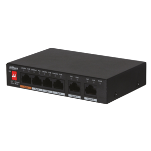 DAHUA PFS3006-4ET-60 4FE POE PORT (60W), 2FE UPLİNK SWİTCH