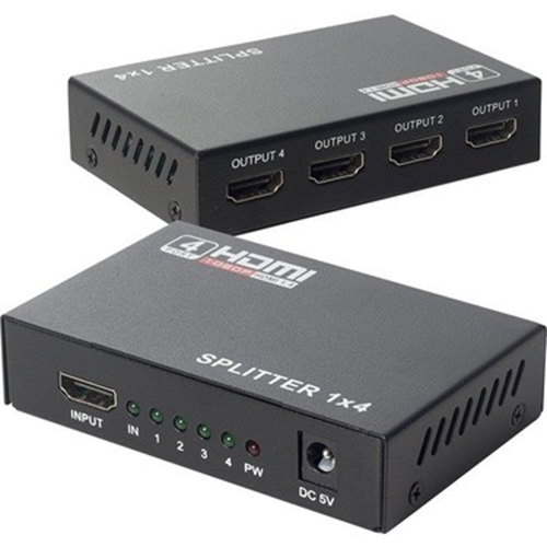 HDMI SPLITTER 1X4 1080P 3D VER 1.4 (GAB-HS04)
