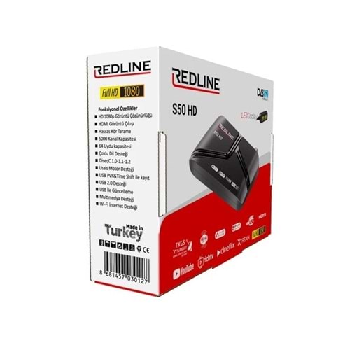 REDLİNE S50 HD SUNPLUS CPU HD UYDU ALICISI