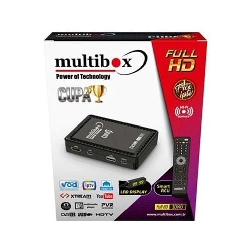 MULTİBOX CUPA 2024 UYDU/ETHERNET/WiFi/HDMI UYDU ALICI