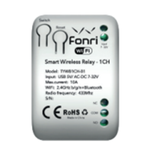 FONRI AKILLI Wİ-Fİ TEKLİ RÖLE - 1CH TYWB1CH-B1 ( TEK BAŞINA KULLANILABİLİR)