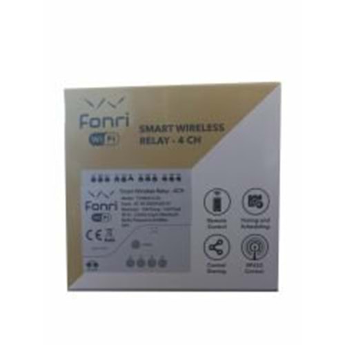 FONRI AKILLI Wİ-Fİ 4KANAL RÖLE- 4 CH TYWB4CH-D1 ( TEK BAŞINA KULLANILABİLİR)