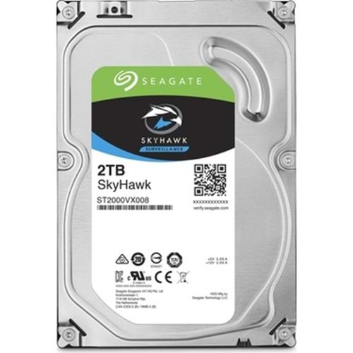 SEAGATE SKYHAWK 2TB 256MB SATA3 180TB/Y 7/24
