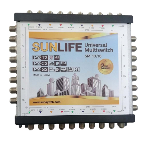 SUNLIFE SM-10/16 (MV-1016P) UYDU SANTRALİ (Kaskad ve Sonlu)
