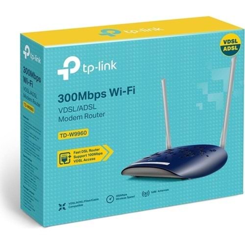 TP-LINK TD-W9960 4 PORT 300MBPS ADSL/VDSL2 KABLOSUZ MODEM