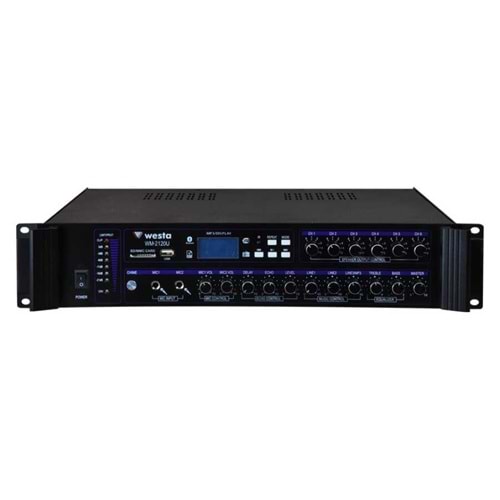 WESTA WM-2120U WESTA 6 BÖLGELİ 120W 100V MİXER AMFİ