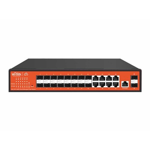 Wİ-TEK WI-CGS5026 18SFP+8GE 802.3af/at CLOUD L2 MANAGED FİBER AGGREGATİON SWİTCH