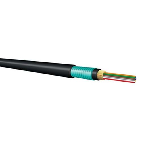 DIGITUS DK-39241-OS-FO Steel Armored 24E9/125µ SM OS2 24 Fibers Outdoor PE Jacket Black 24 CORE FİBER KABLO