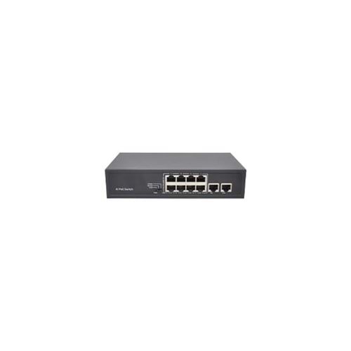 S-GUARD 8P2GU 8 Port 10/100M(PoE)+2 Port 100/1000M Uplink 120W PoE SWITCH