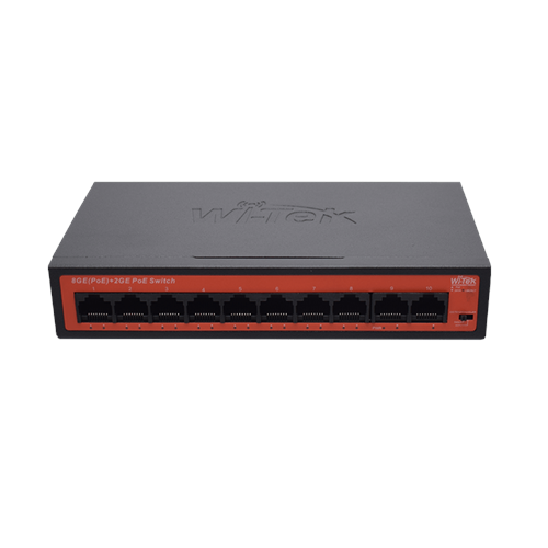 Wİ-TEK WI-PS308GH V2 8GE+2GE PORTS 250M LONG RANGE POE SWİTCH