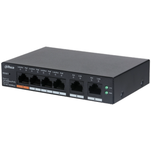 DAHUA CS4006-4ET-60 6 PORT 4xPOE 10/100 60W BULUT YONETILEBILIR SWITCH