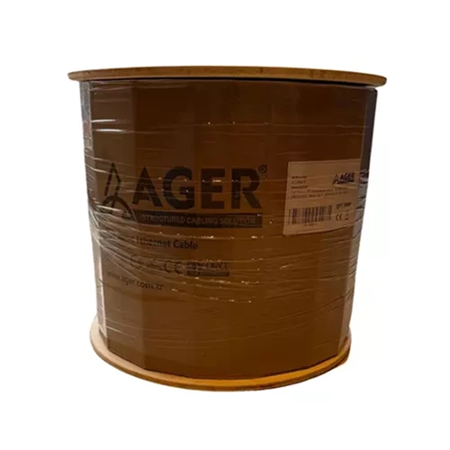 AGER AC-604-5 1200Mhz Dca (EN 50575) 231-SX-GREY 0.57mm 500metre S/FTP Cat7 Kablo